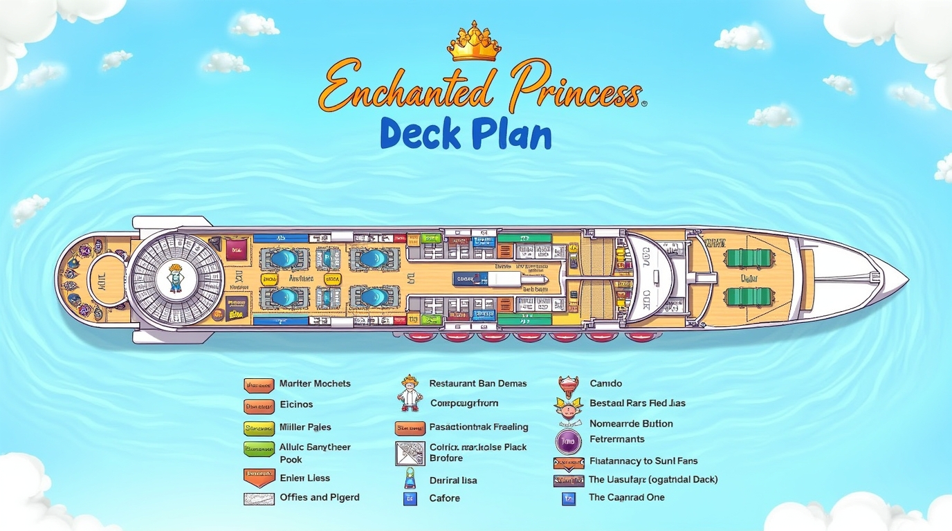 Enchanted Princess Deck Plans and Cruise Ship Features